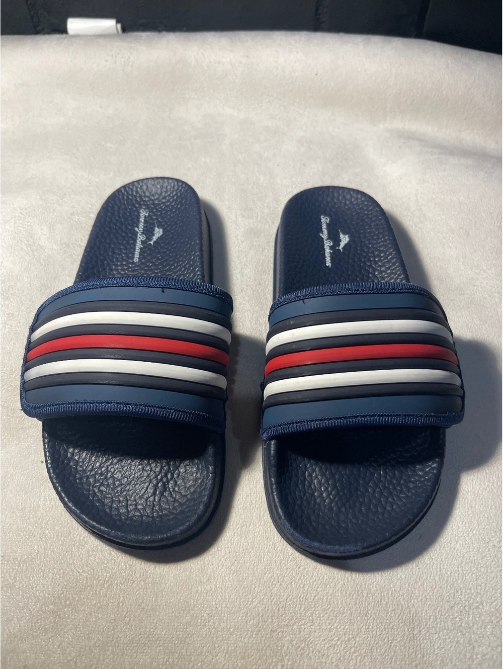 Tommy Bahama Kids’ Adjustable Slide Sandals Size 13 Navy